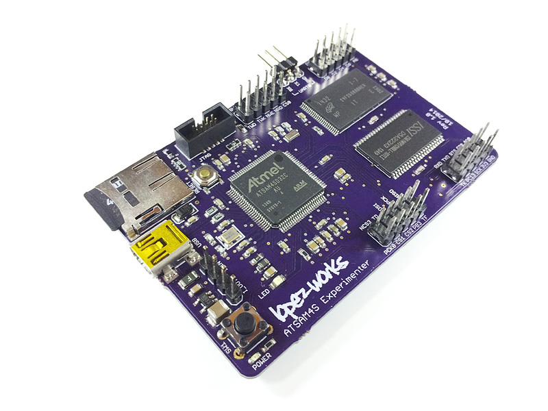 ARM Cortex-M4 atsam4s Single Board Computer SBC NAND SRAM SDCARD GPIO USB