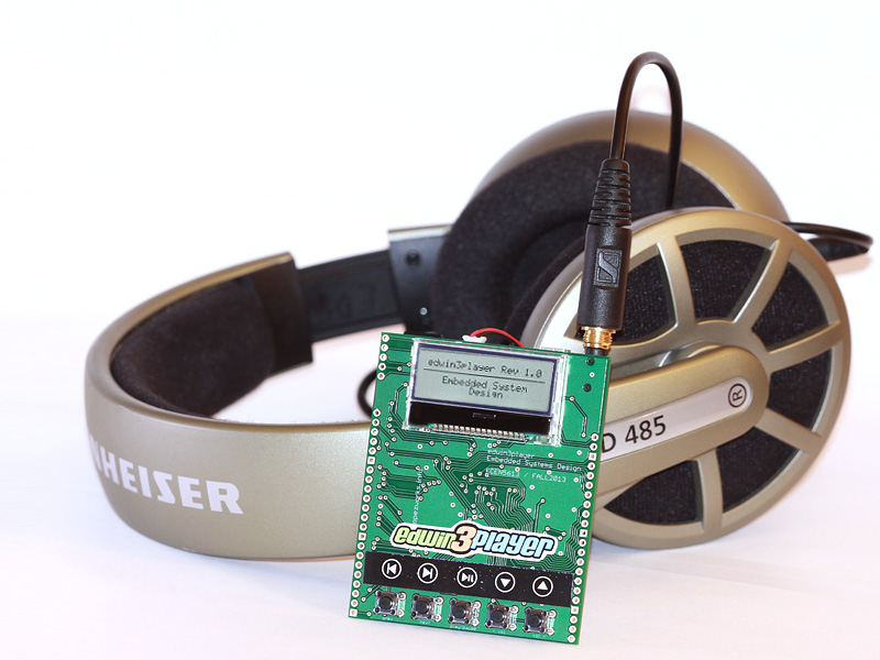 Embedded Systems Design projects CU Boulder ECEN5613 DIY mp3 player with sennheiser hd485