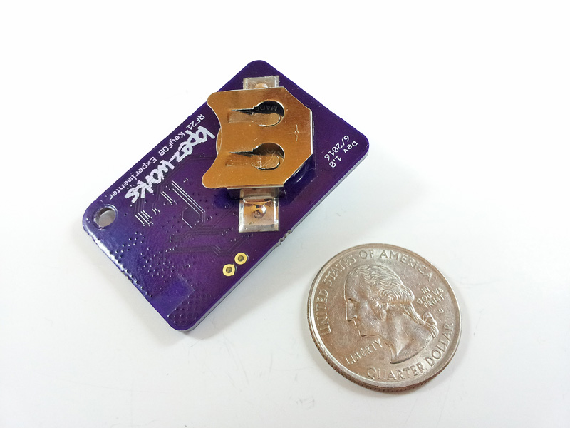 ARM Cortex M0+ atsamr21 RF internet-of-things IOT smart keyfob low power 802.15.4 coin cell battery