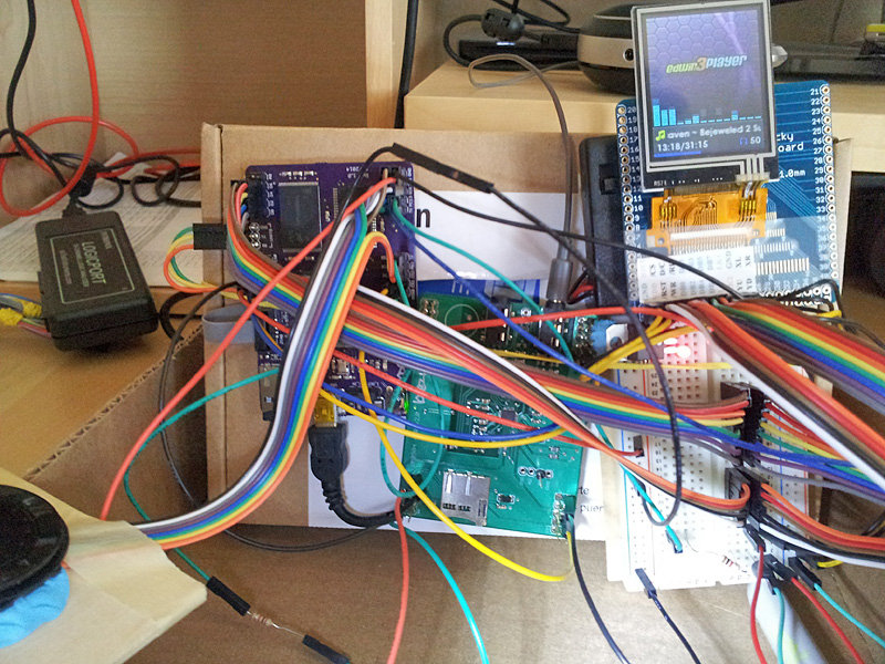 ARM Cortex-M4 atsam4s Single Board Computer SBC audio codec i2s prototype demo